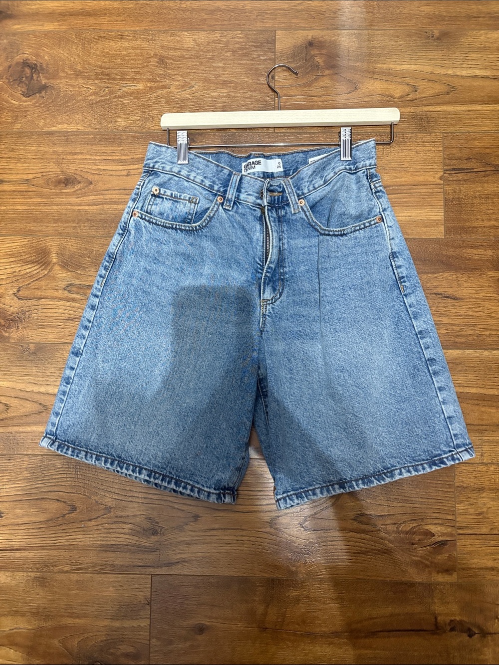 Garage Light Blue Denim Jean Shorts